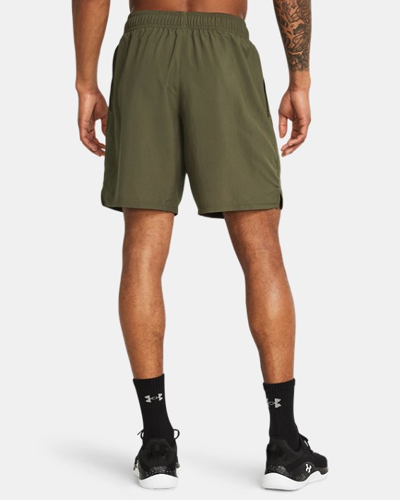Men's UA Tech™ Woven Wordmark Shorts in Green image number 1